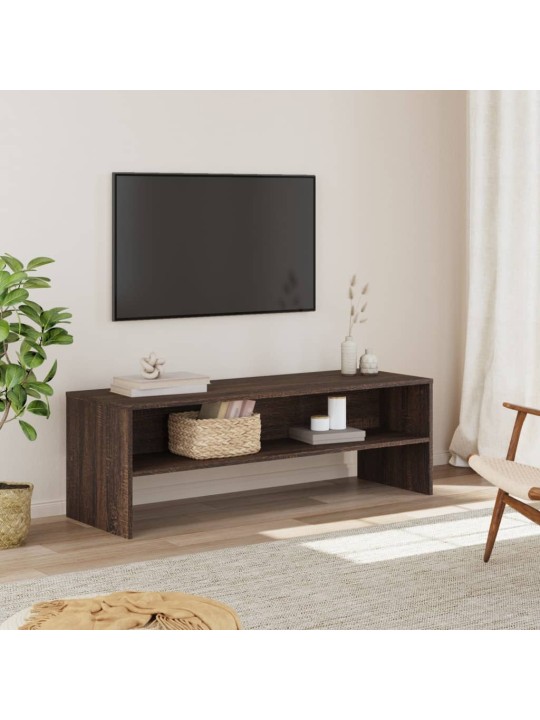 TV-taso ruskea tammi 120x40x40 cm lastulevy