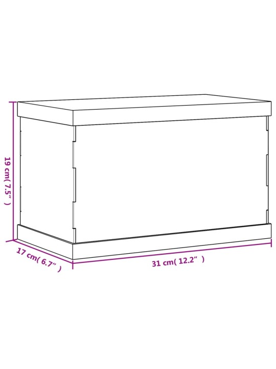 Esittelylaatikko läpinäkyvä 31x17x19 cm akryyli