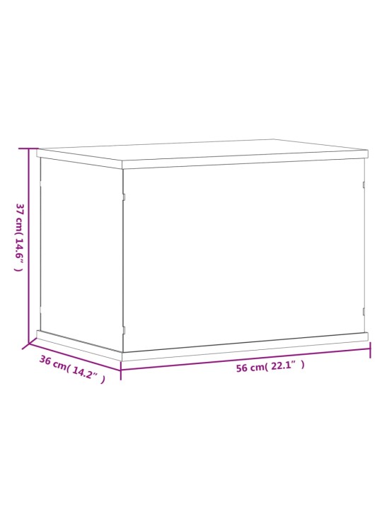 Esittelylaatikko läpinäkyvä 56x36x37 cm akryyli