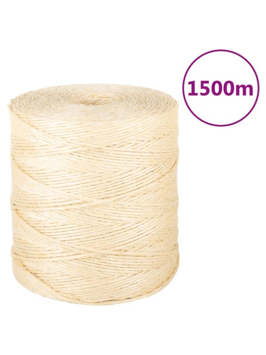 Köysi 100 % Sisal 2 mm 1500 m