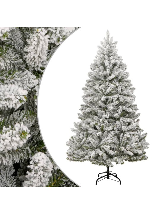 Tekojoulukuusi saranoilla ja lumihuurteella 270 cm