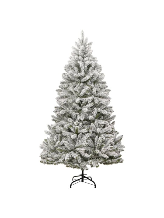 Tekojoulukuusi saranoilla ja lumihuurteella 270 cm
