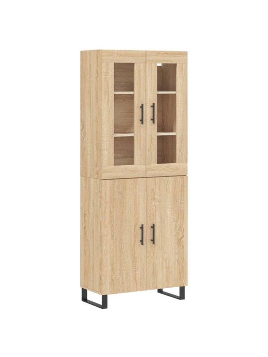 Kaappi sonoma tammi 69,5x34x180 cm tekninen puu