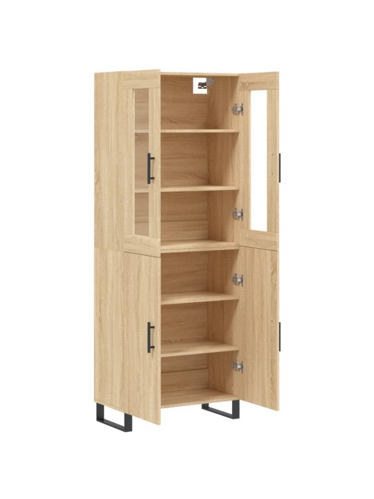 Kaappi sonoma tammi 69,5x34x180 cm tekninen puu