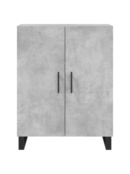 Kaappi betoninharmaa 69,5x34x180 cm tekninen puu