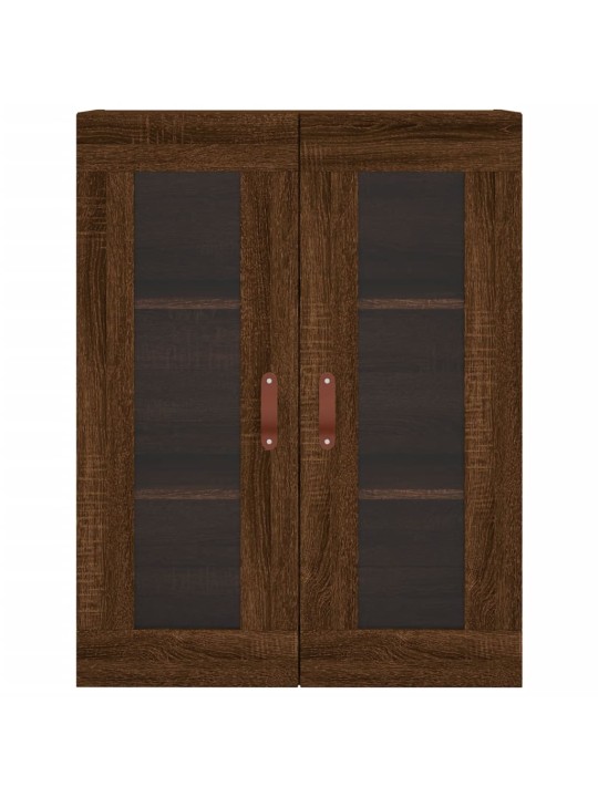 Kaappi ruskea tammi 69,5x34x180 cm tekninen puu