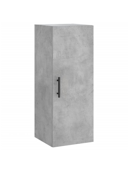 Kaappi betoninharmaa 34,5x34x180 cm tekninen puu
