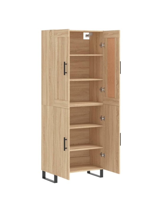 Kaappi sonoma tammi 69,5x34x180 cm tekninen puu