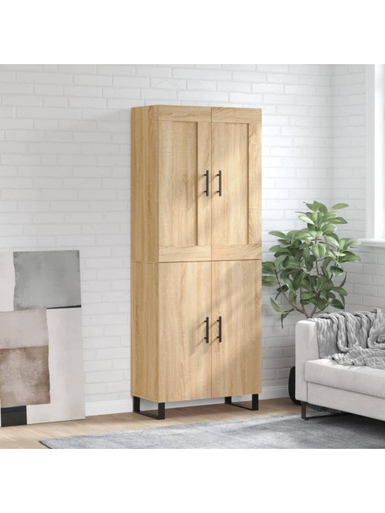 Kaappi sonoma tammi 69,5x34x180 cm tekninen puu