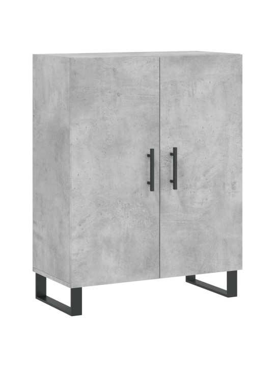 Kaappi betoninharmaa 69,5x34x180 cm tekninen puu