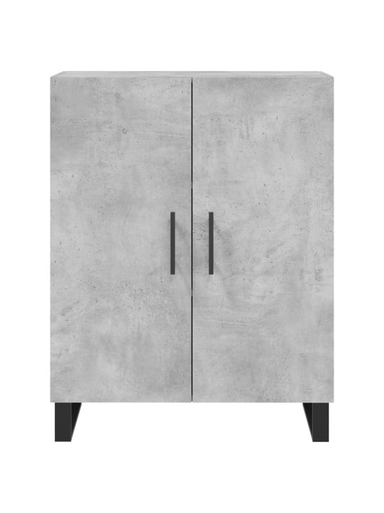 Kaappi betoninharmaa 69,5x34x180 cm tekninen puu