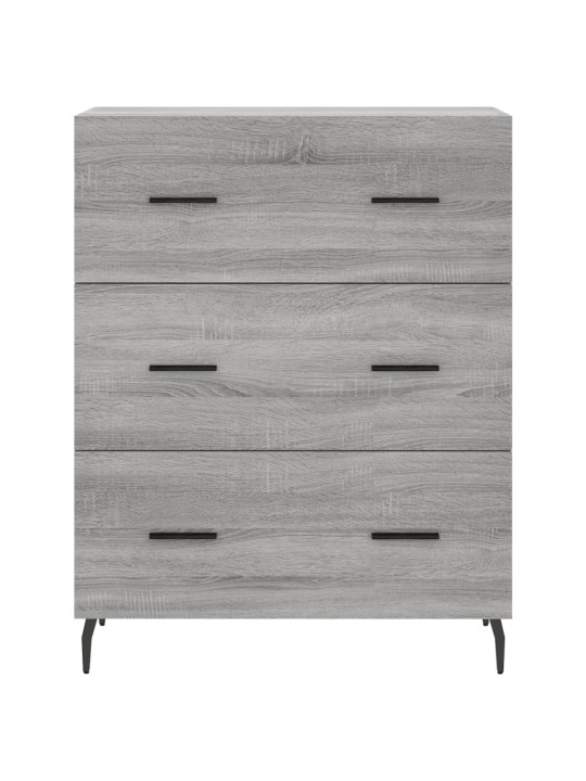 Kaappi harmaa sonoma 69,5x34x180 cm tekninen puu
