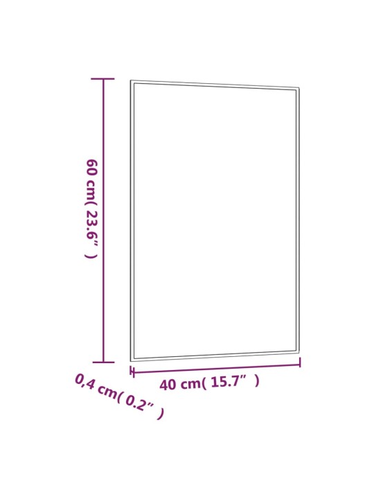Seinäpeili 40x60 cm lasi suorakulmio