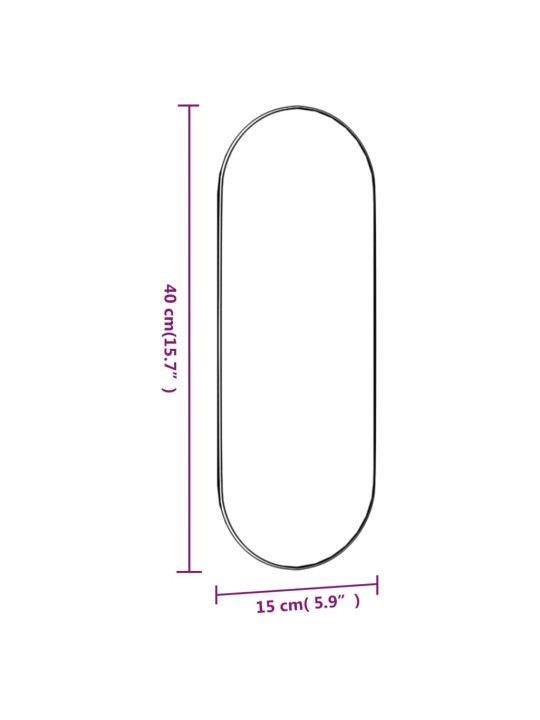 Seinäpeili 15x40 cm ovaali