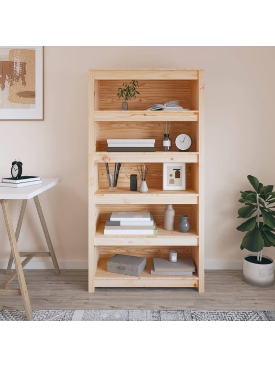 Kirjahylly 80x35x154 cm täysi mänty