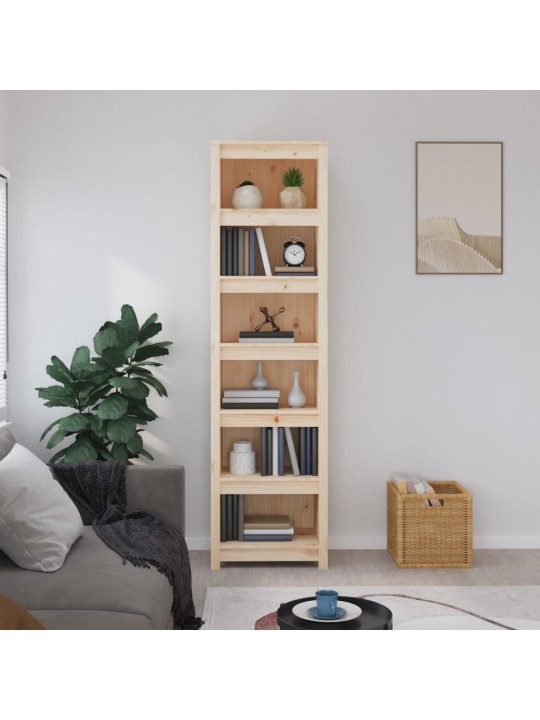 Kirjahylly 50x35x183 cm täysi mänty