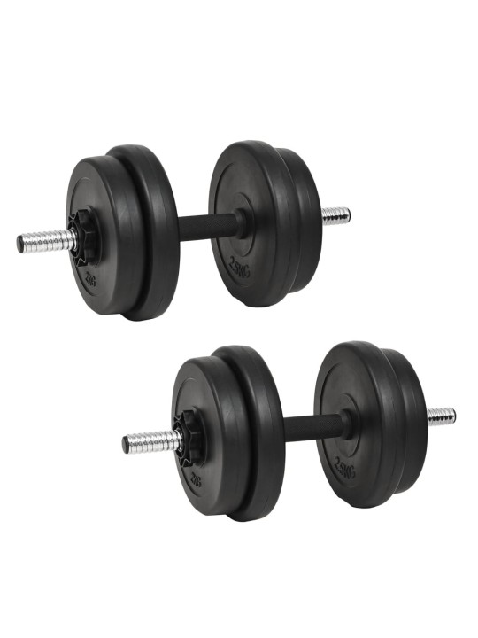 Käsipainot levyillä 40 kg