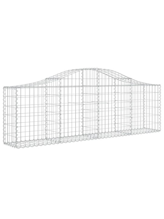 Kaarevat kivikorit 3 kpl 200x30x60/80 cm galvanoitu rauta