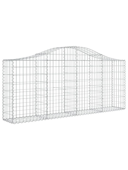 Kaarevat kivikorit 50 kpl 200x30x80/100 cm galvanoitu rauta