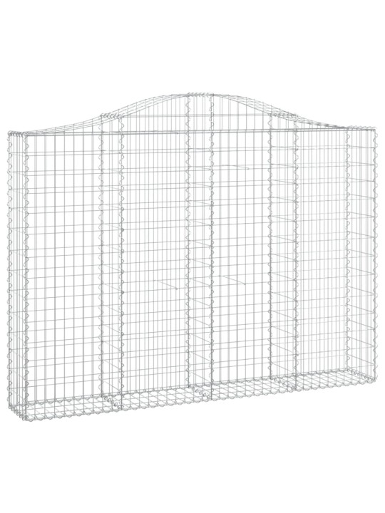 Kaarevat kivikorit 12 kpl 200x30x140/160 cm galvanoitu rauta