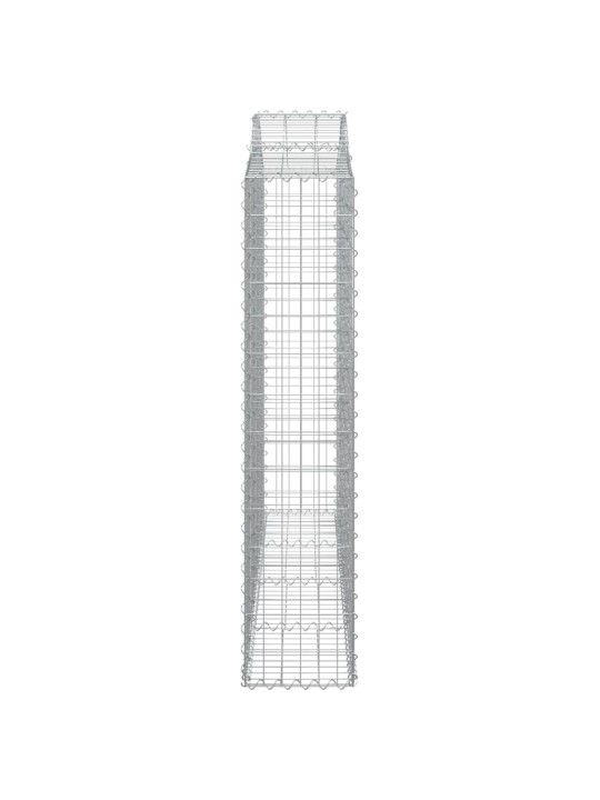 Kaarevat kivikorit 12 kpl 200x30x140/160 cm galvanoitu rauta
