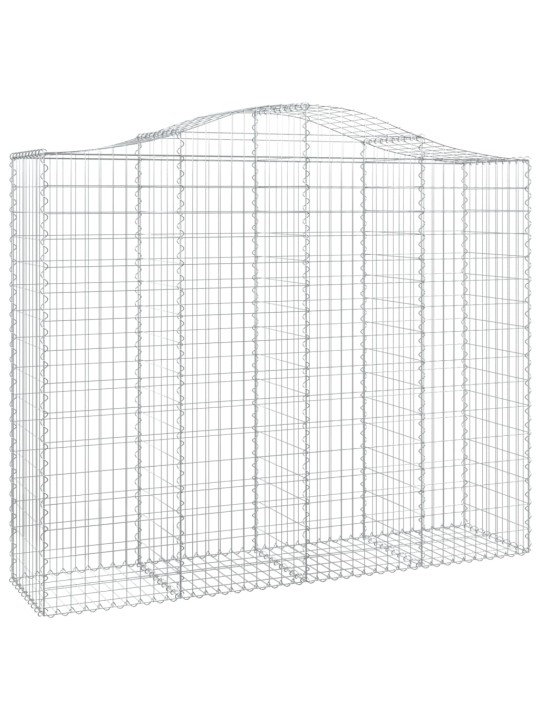 Kaarevat kivikorit 25 kpl 200x50x160/180 cm galvanoitu rauta