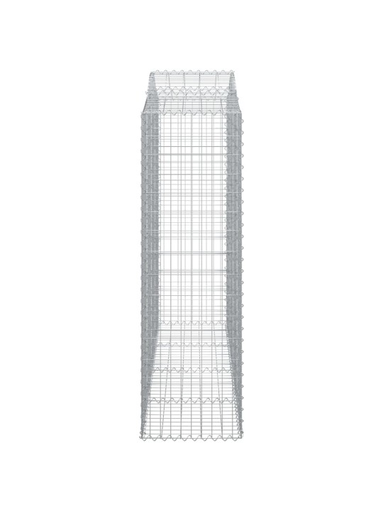 Kaarevat kivikorit 25 kpl 200x50x160/180 cm galvanoitu rauta