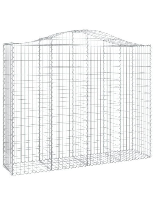 Kaarevat kivikorit 30 kpl 200x50x160/180 cm galvanoitu rauta