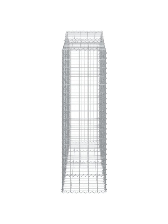 Kaarevat kivikorit 30 kpl 200x50x160/180 cm galvanoitu rauta
