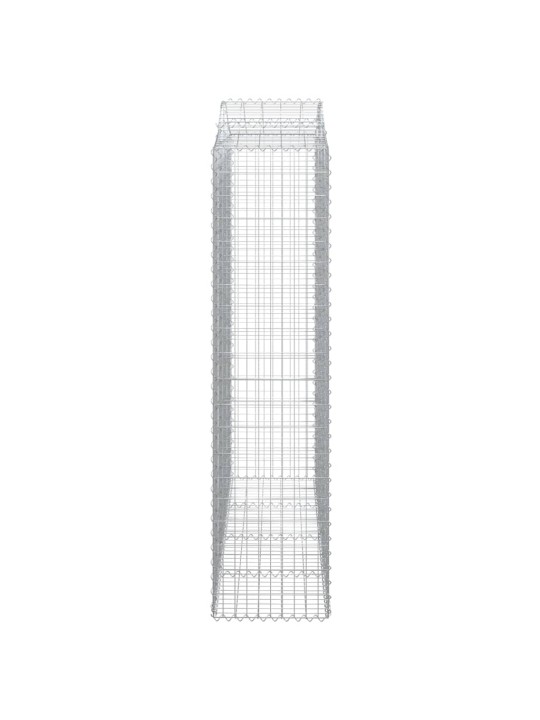 Kaarevat kivikorit 3 kpl 200x50x200/220 cm galvanoitu rauta