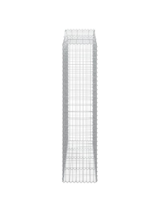 Kaarevat kivikorit 6 kpl 200x50x200/220 cm galvanoitu rauta