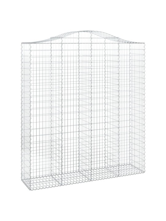 Kaarevat kivikorit 12 kpl 200x50x220/240 cm galvanoitu rauta
