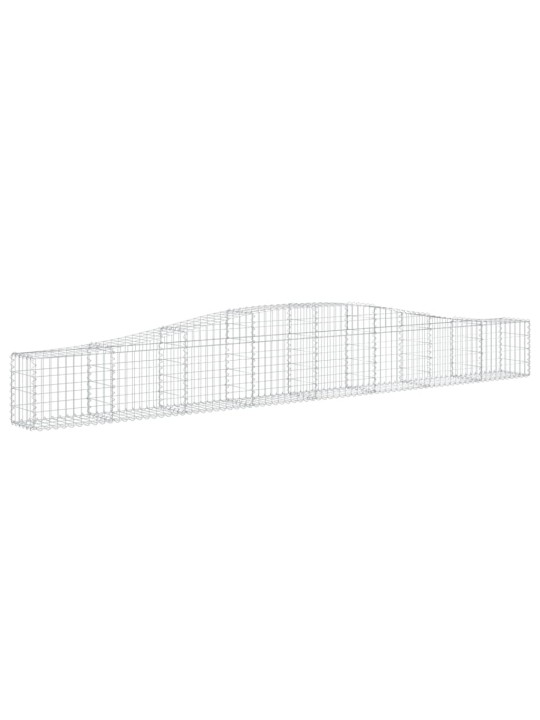 Kaarevat kivikorit 25 kpl 400x30x40/60 cm galvanoitu rauta