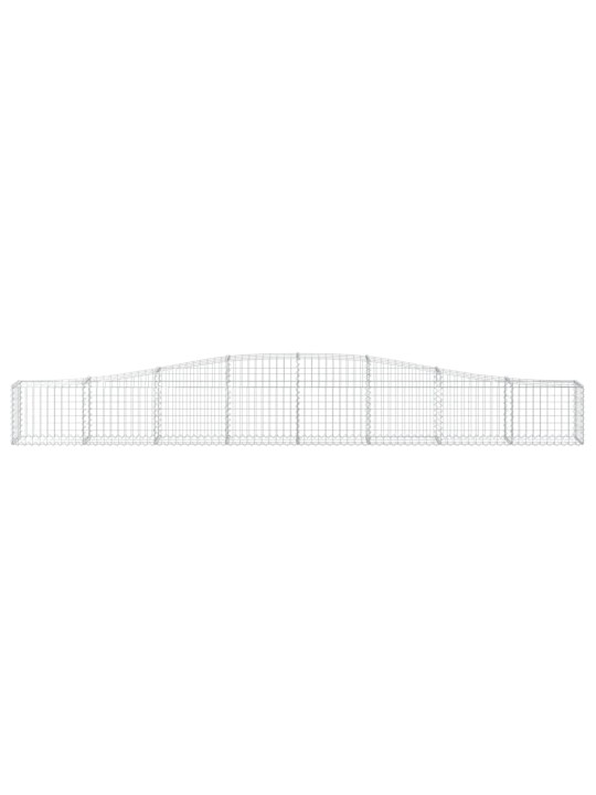 Kaarevat kivikorit 25 kpl 400x30x40/60 cm galvanoitu rauta