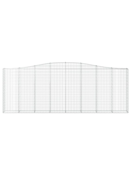 Kaarevat kivikorit 20 kpl 400x30x140/160 cm galvanoitu rauta