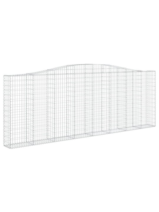 Kaarevat kivikorit 25 kpl 400x30x140/160 cm galvanoitu rauta