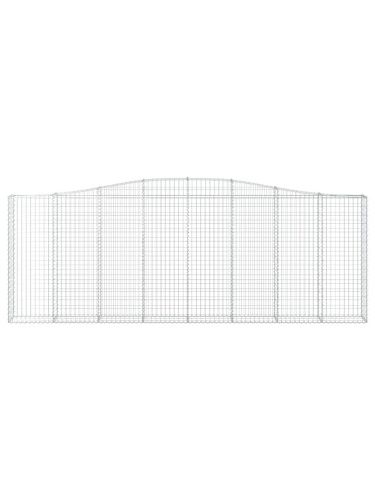 Kaarevat kivikorit 25 kpl 400x30x140/160 cm galvanoitu rauta