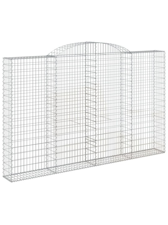 Kaarevat kivikorit 2 kpl 300x30x180/200 cm galvanoitu rauta