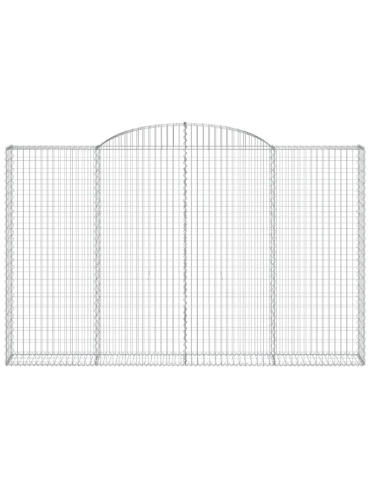 Kaarevat kivikorit 2 kpl 300x30x180/200 cm galvanoitu rauta