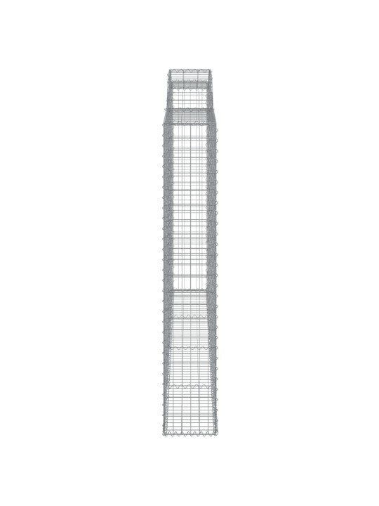 Kaarevat kivikorit 2 kpl 300x30x180/200 cm galvanoitu rauta