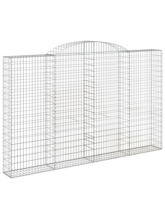 Kaarevat kivikorit 3 kpl 300x30x180/200 cm galvanoitu rauta