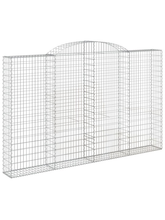 Kaarevat kivikorit 5 kpl 300x30x180/200 cm galvanoitu rauta