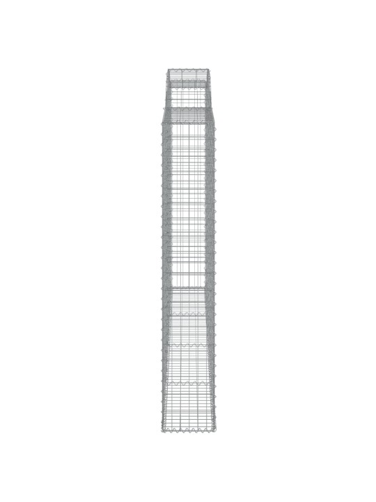 Kaarevat kivikorit 5 kpl 300x30x180/200 cm galvanoitu rauta