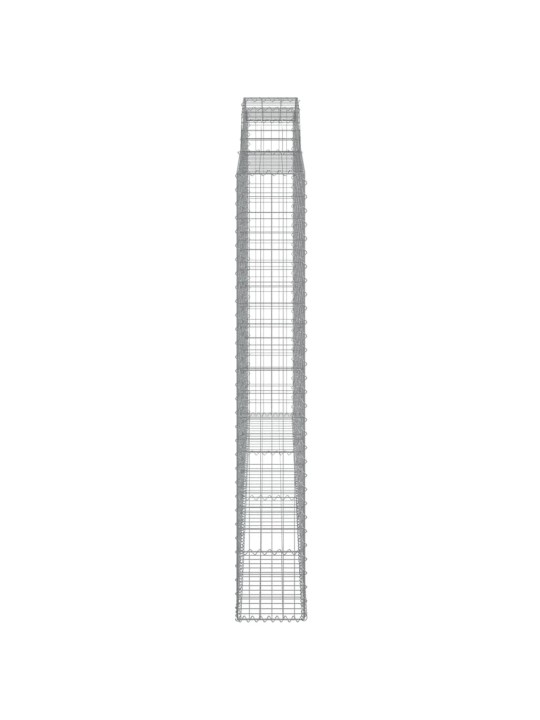 Kaarevat kivikorit 2 kpl 300x30x200/220 cm galvanoitu rauta