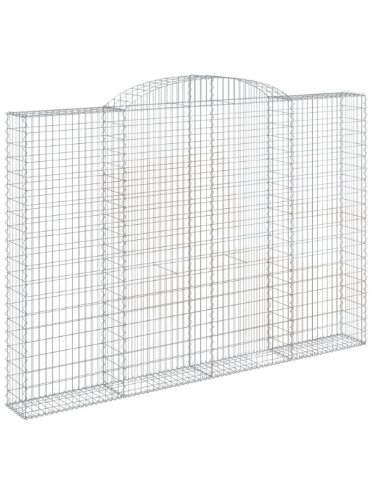Kaarevat kivikorit 3 kpl 300x30x200/220 cm galvanoitu rauta