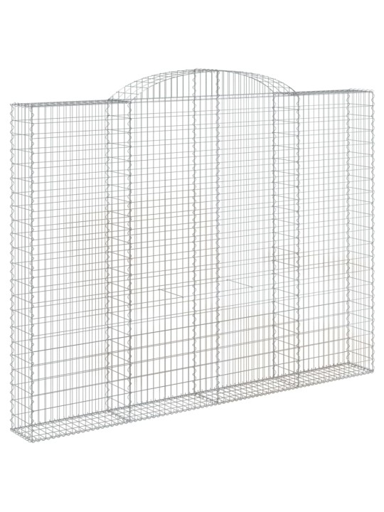 Kaarevat kivikorit 5 kpl 300x30x220/240 cm galvanoitu rauta