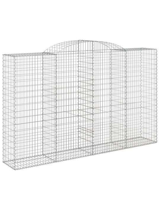 Kaarevat kivikorit 17 kpl 300x50x180/200 cm galvanoitu rauta