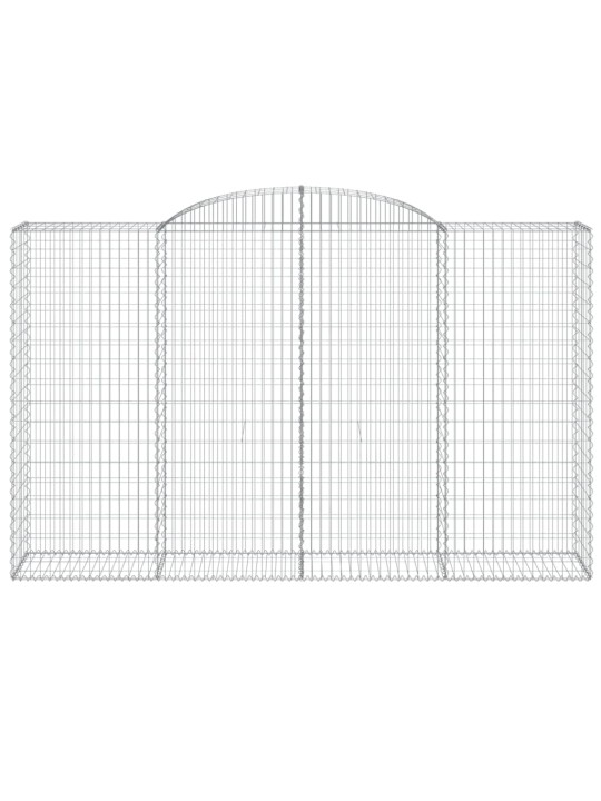 Kaarevat kivikorit 20 kpl 300x50x180/200 cm galvanoitu rauta