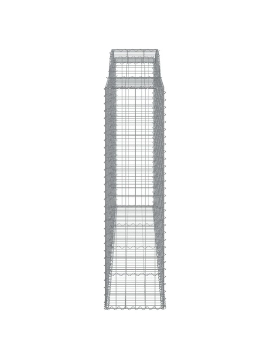 Kaarevat kivikorit 20 kpl 300x50x180/200 cm galvanoitu rauta