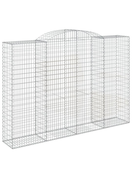 Kaarevat kivikorit 10 kpl 300x50x200/220 cm galvanoitu rauta